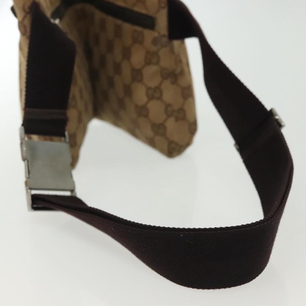 GUCCI GG Canvas Waist bag Beige Silver 28566 Auth 141840 - Picture 8 of 16